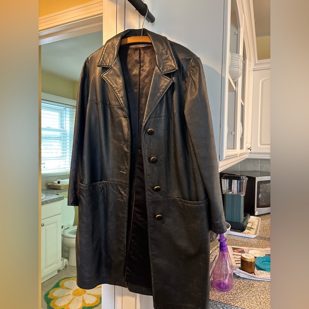 Leather Trench Coat